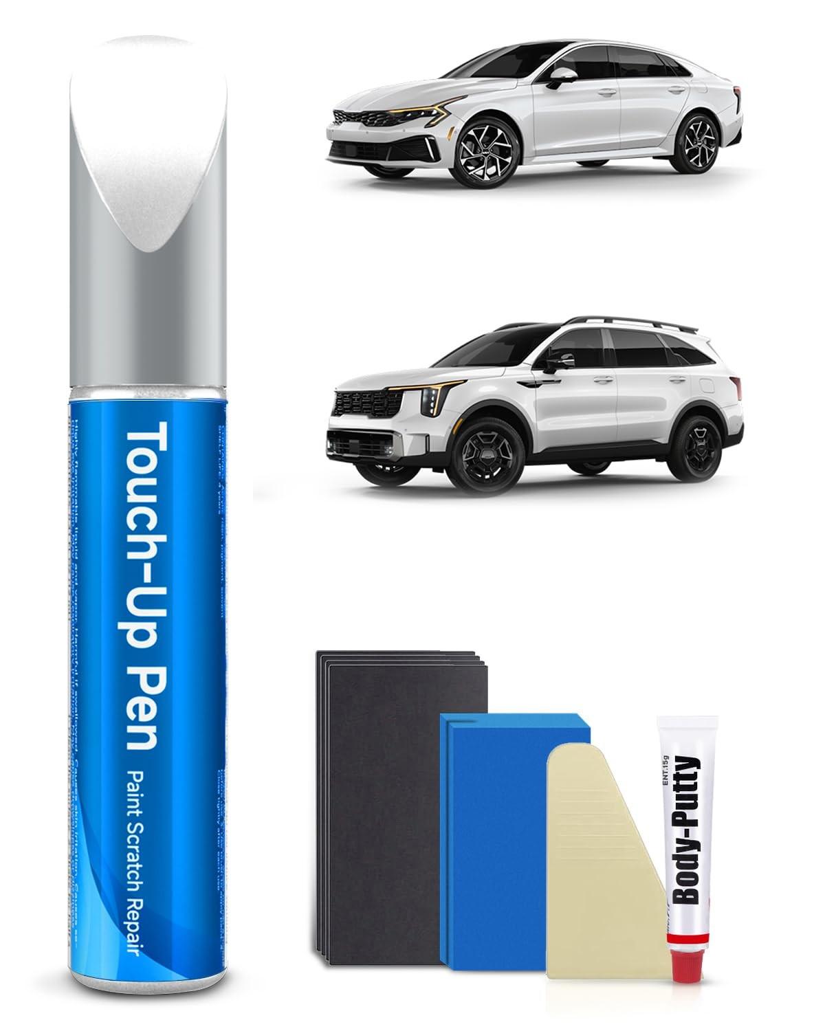 Kit de Tinta de Retoque Glacial White Pearl Tricoat para Kia - Reparo de Arranhões Profissional