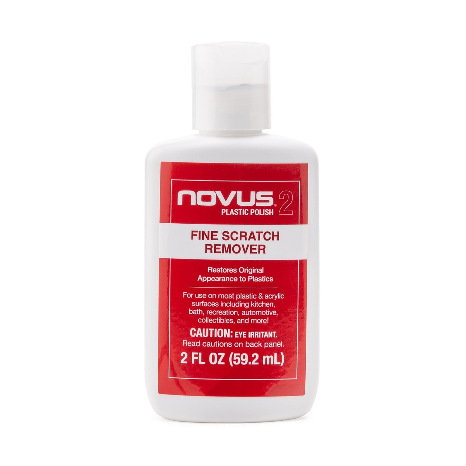 NOVUS 2: Removedor de Arranhões Finos para Plásticos - Restaure o Brilho (60ml)
