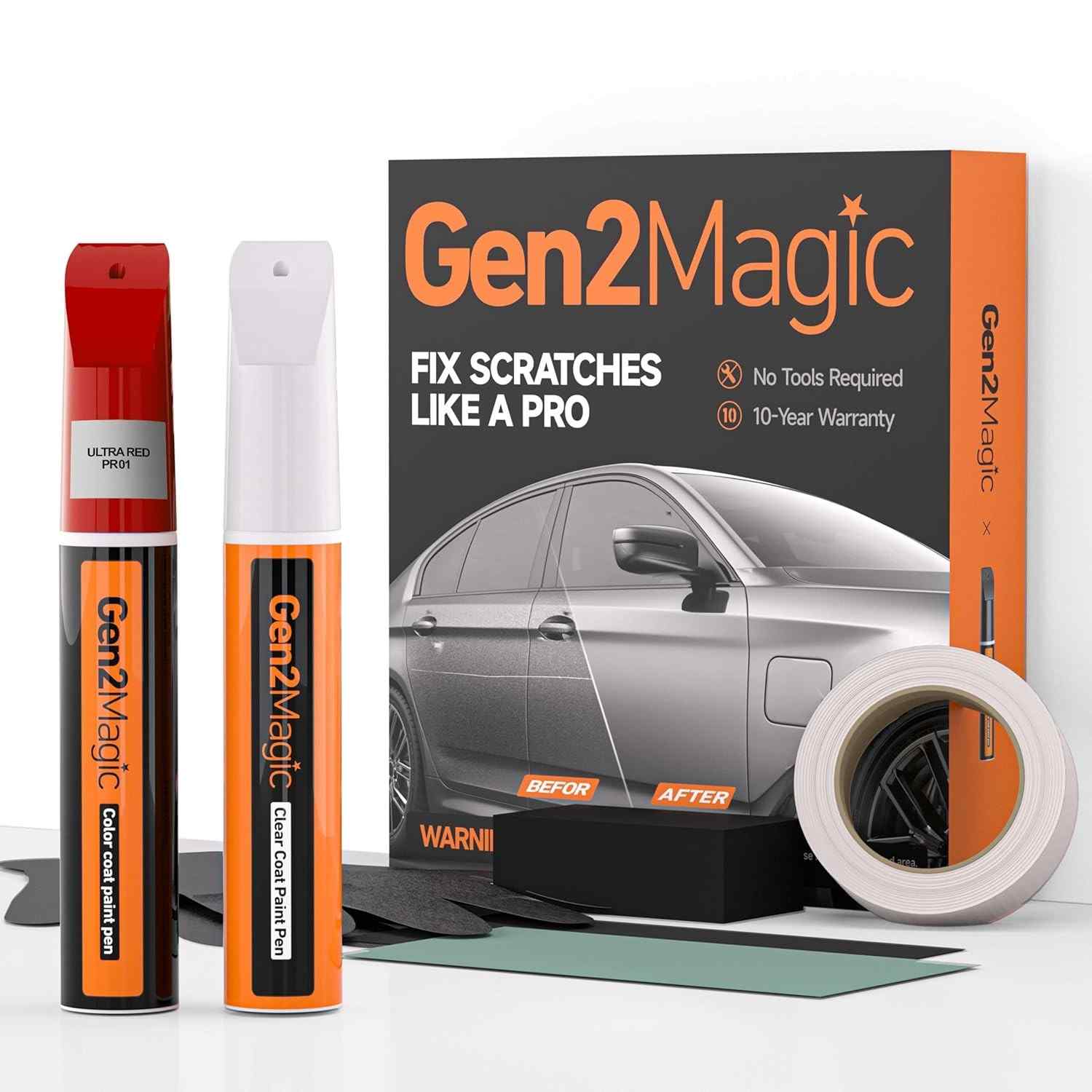 Kit Caneta de Retoque Ultra Red PR01 para Tesla - Reparo Fácil de Arranhões e Lascas