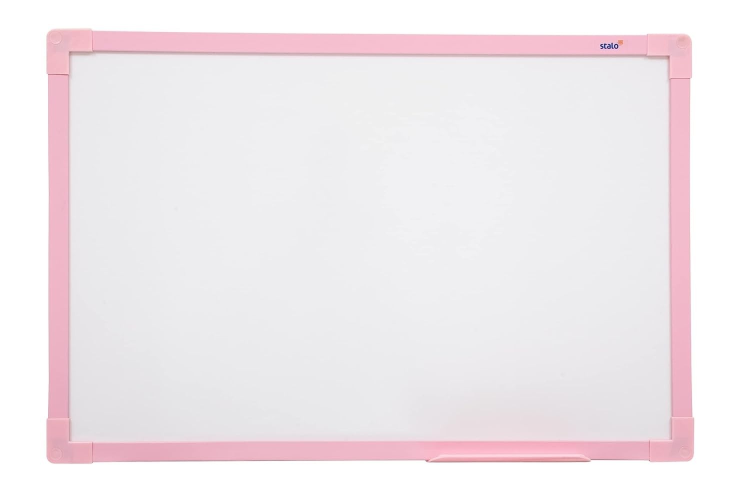 Quadro Branco UV Rosa Soft 40x30cm - MDF Premium com Cantos Arredondados e Acessórios