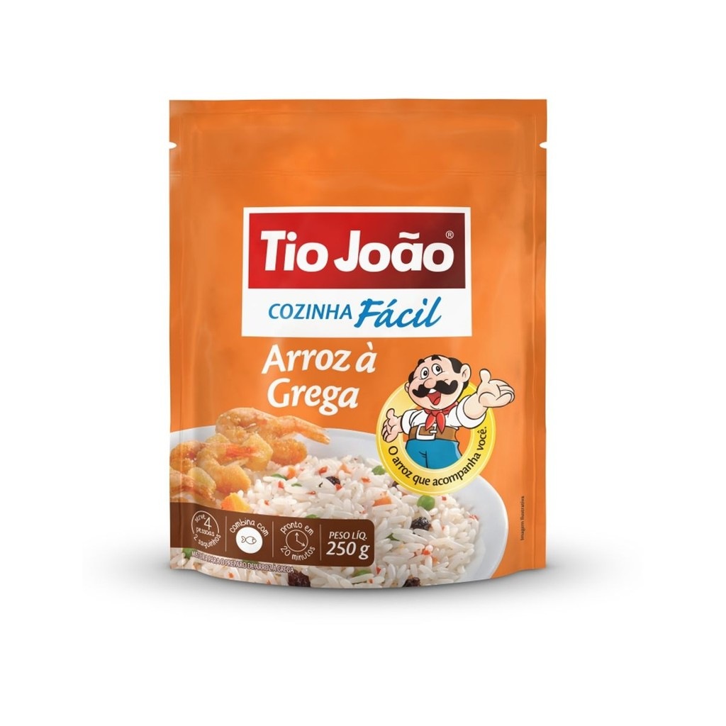 Arroz à Grega Tio João 250g: Sabor Mediterrâneo em 20 Minutos