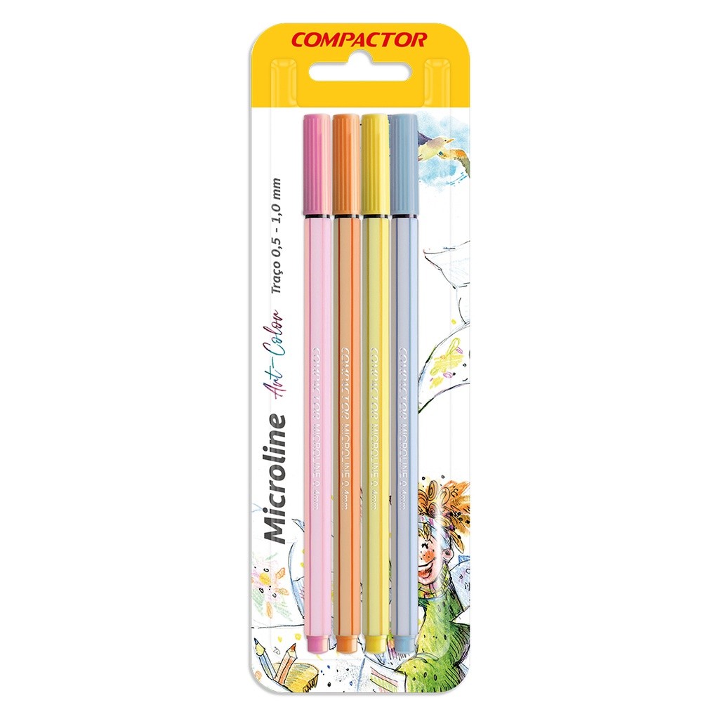 Art Color Pastel: Kit 4 Canetas Hidrográficas