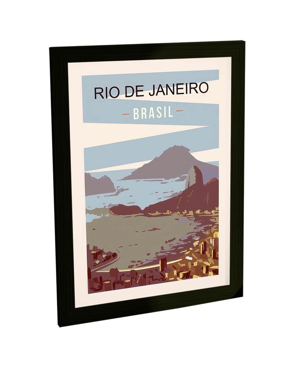 Quadro Decorativo A4 Rio de Janeiro - Arte Personalizada para Decoração de Ambientes