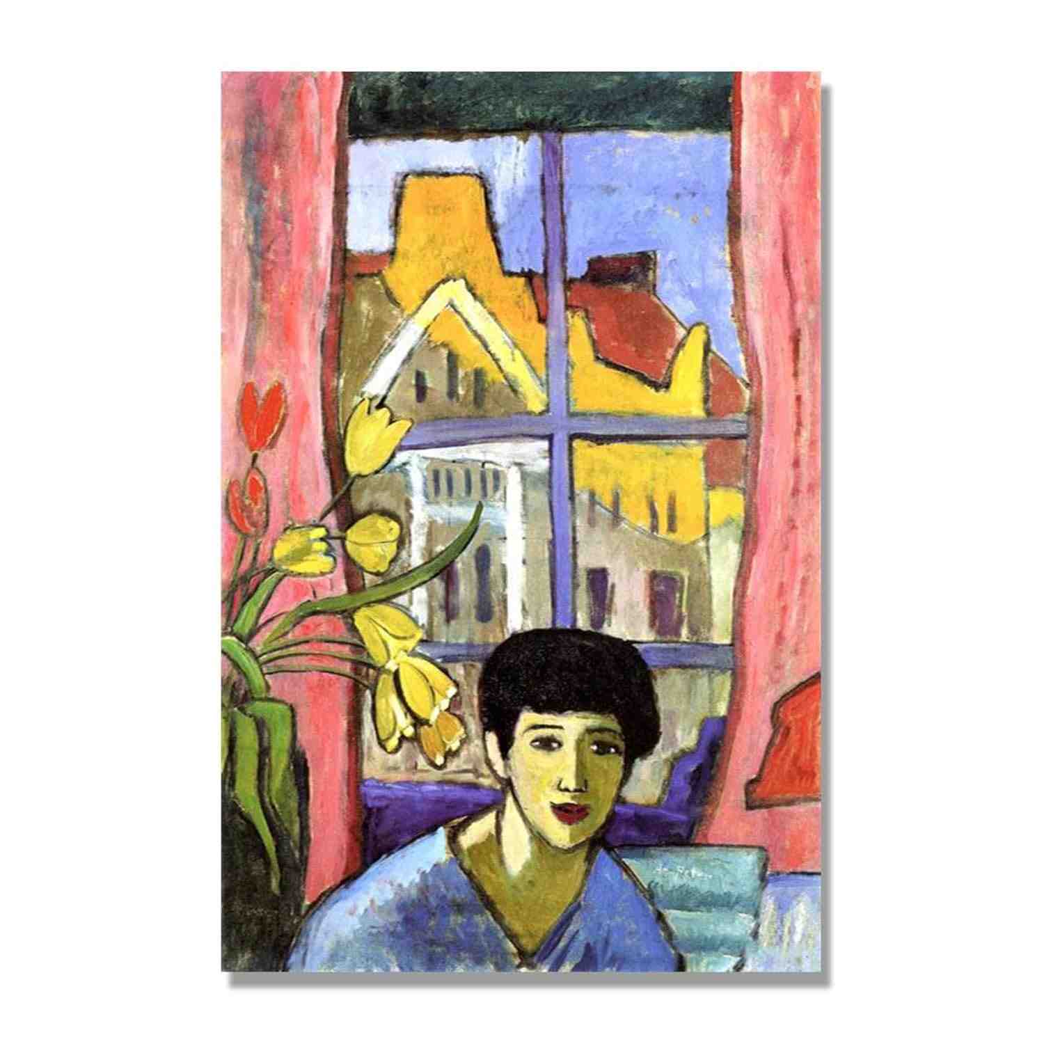 Pôster Reprodução em Tela Gabriele Münter - Future 40x60cm - Arte Moderna para Decoração de Casa