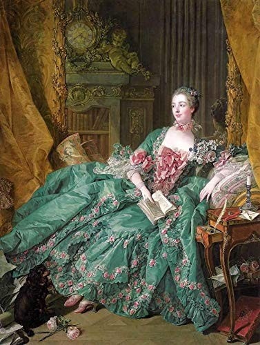 Madame Pompadour de François Boucher - Tela Canvas 60x79cm - Obra de Arte para Decoração Elegante