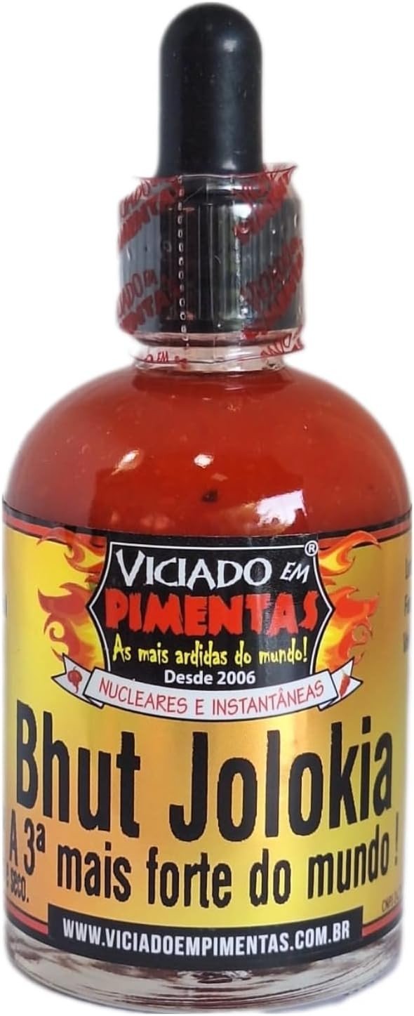 Molho De Pimenta Bhut Jolokia Artesanal Sem Glúten Orgânico