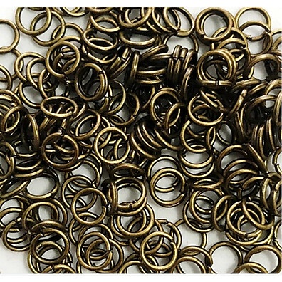 Argolinhas de Ferro 8mm Ouro Velho: 160 Unidades para Bijuterias e Artesanato