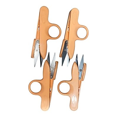 Kit de 12 Tesouras de Arremate com Lâmina Inoxidável para Costura e Artesanato