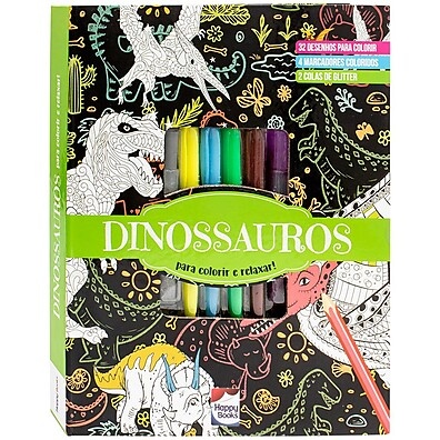Arteterapia Dinossauros: Kit Relaxante e Criativo