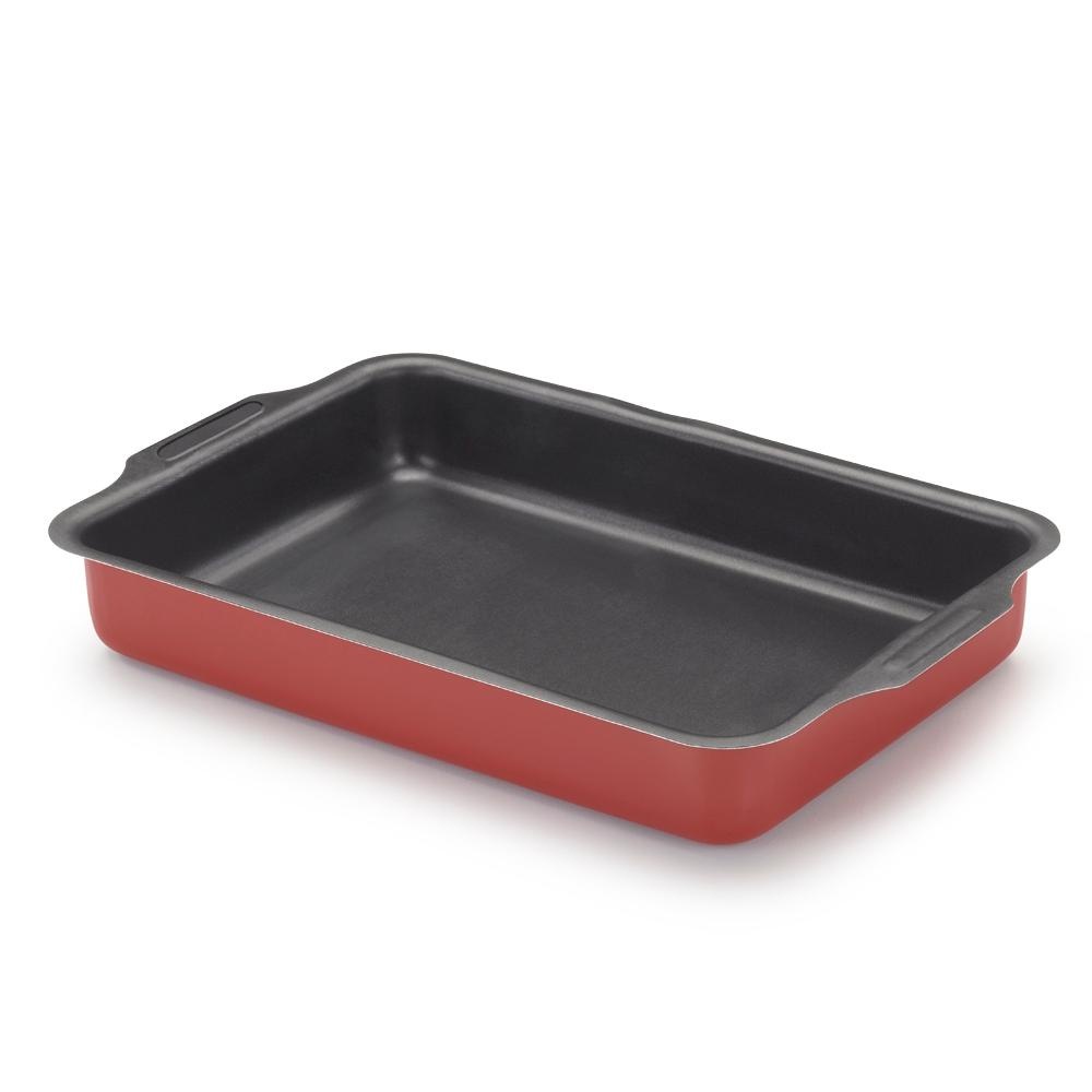 Assadeira Vermelha Antiaderente 34cm: Asse Fácil!