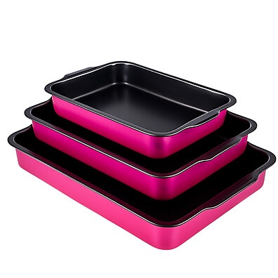 Assadeiras Antiaderentes Rosa: Cozinhe Fácil!