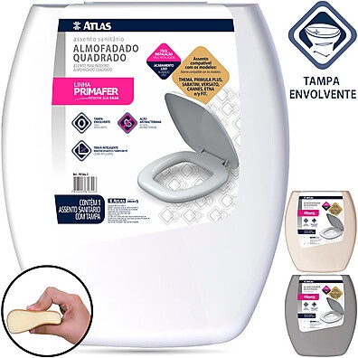 Assento Sanitário Almofadado Atlas: Conforto e Durabilidade
