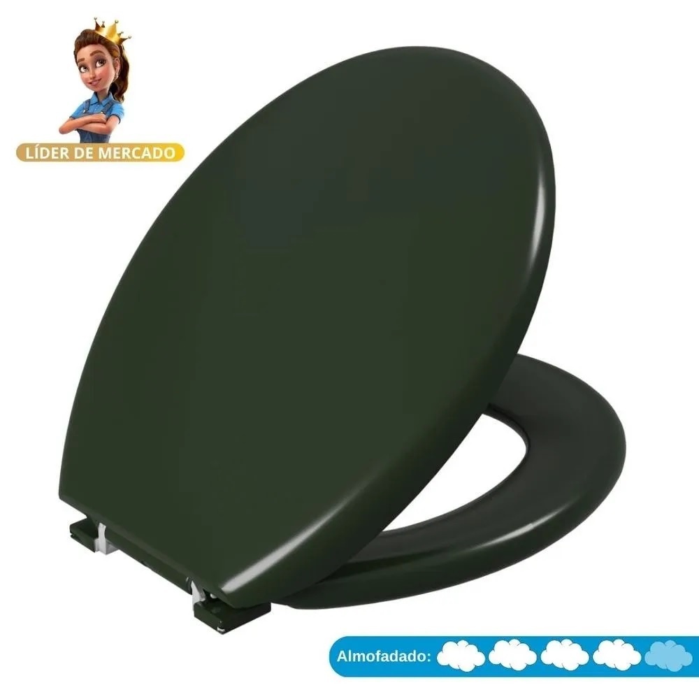 Assento Sanitário Astra Oval Almofadado: Conforto e Estilo para Seu Banheiro