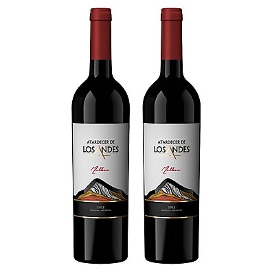 Atardecer de Los Andes Malbec 750ml – Kit com 2 garrafas