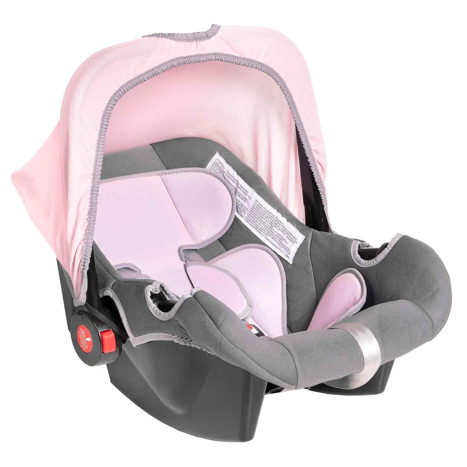 Bebê Conforto Styll Baby Grafite e Rosa: Segurança e Estilo para seu Pequeno até 13kg