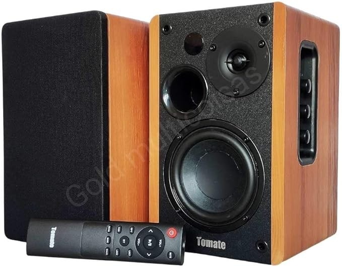 Caixa De Som Ativa Monitor Bluetooth Óptico Tomate Mts 2026 Preto