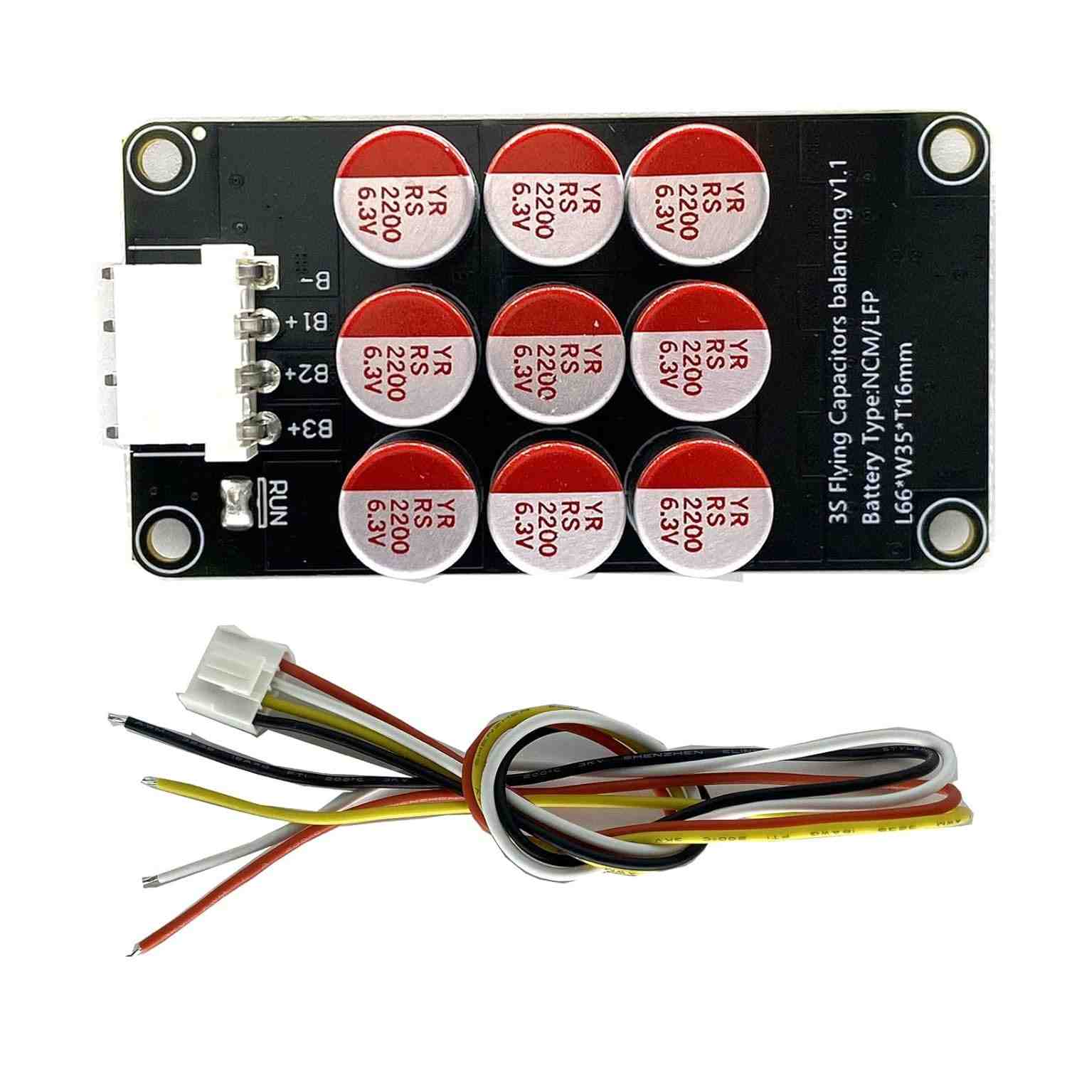 Capacitor Equalizador de Energia Ativo 3S 5A para Baterias Lifepo4 e Lipo