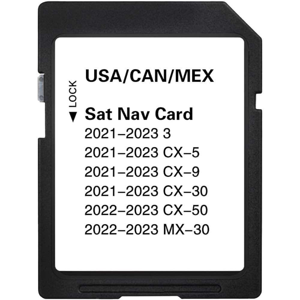 Cartão SD Navegação Mazda 2024: Mapas Atualizados para CX-5, CX-30, 3, CX-9, CX-50 e MX-30