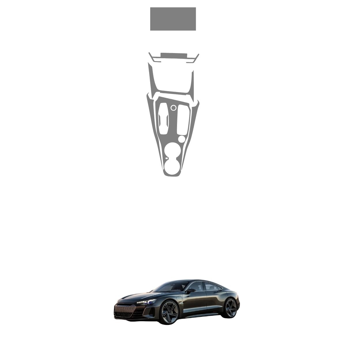Película PPF Protetora Console Central Audi RS E-tron GT - Proteção Premium