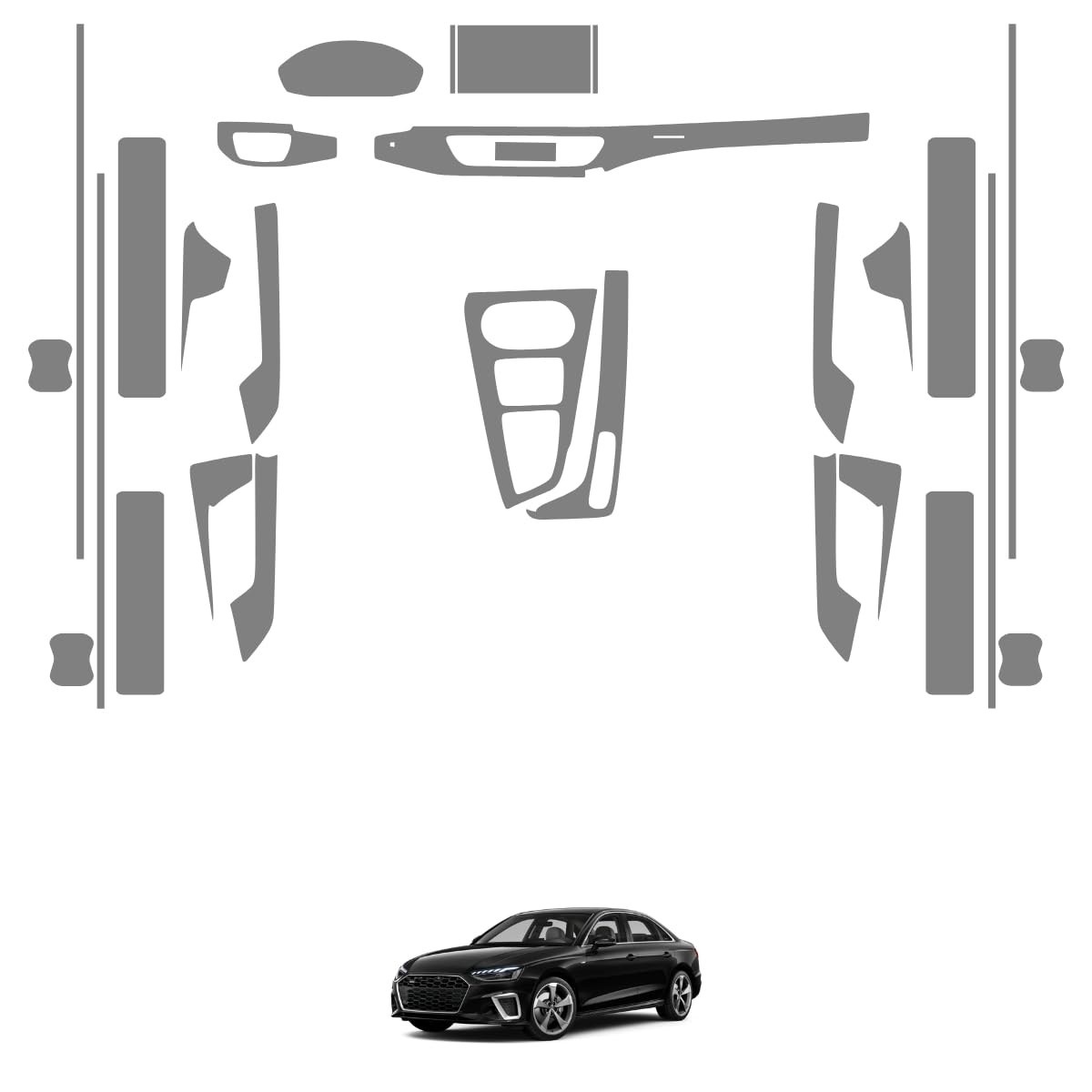 Película PPF Ultimate para Audi A4 Sedan Prestige 2025: Proteção Total Interior e Exterior