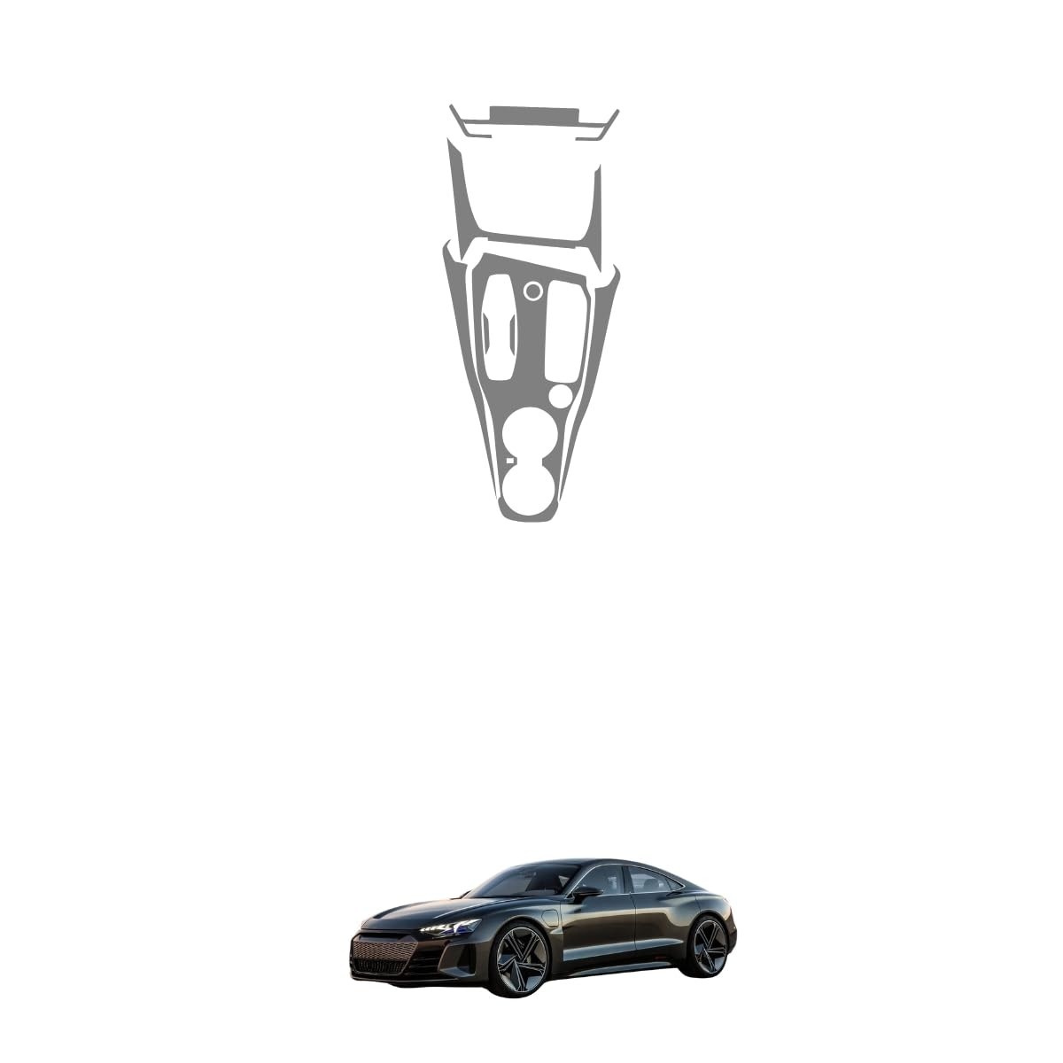 Película PPF Console Central Audi RS E-tron GT 25 - Proteção Premium