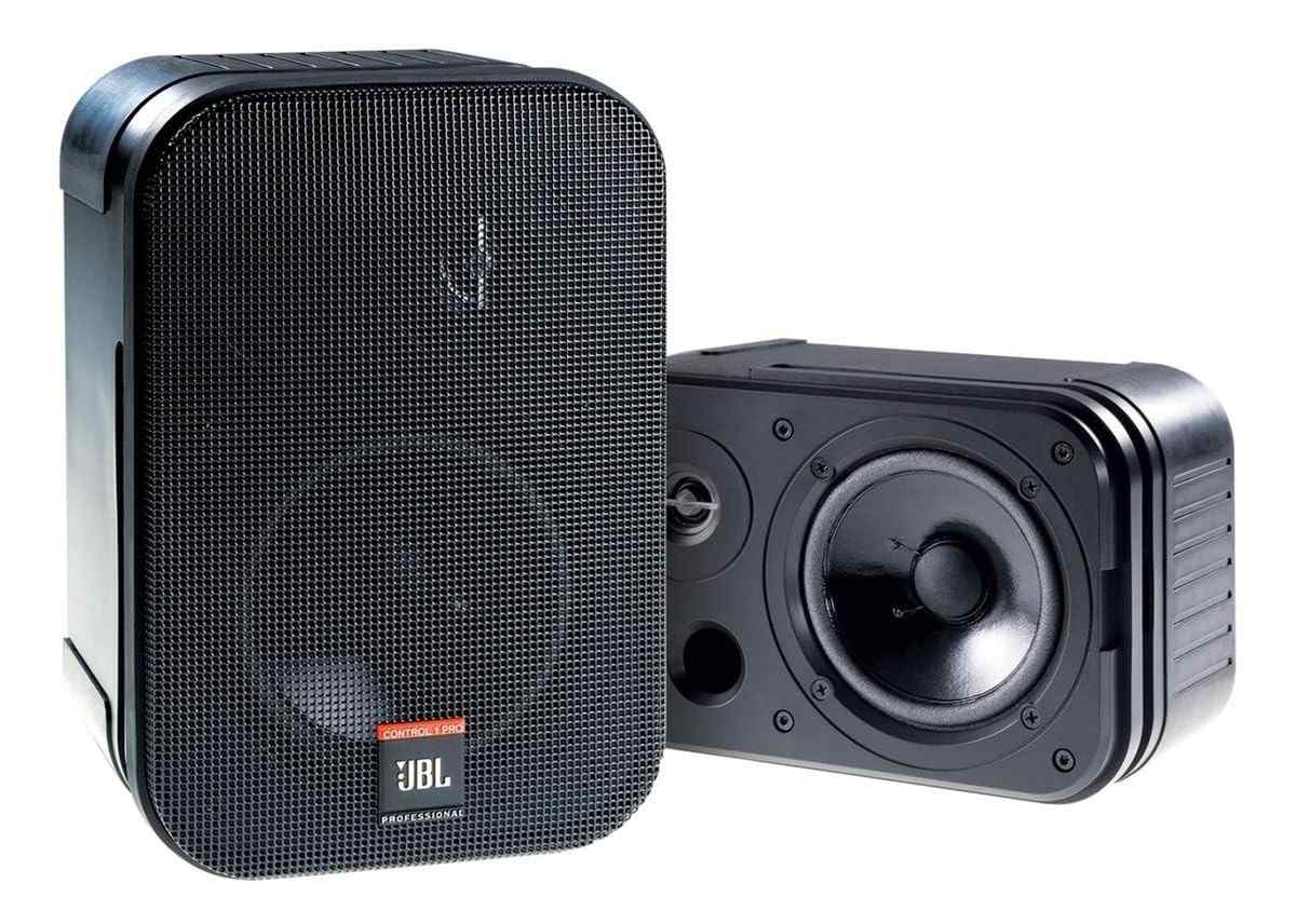 Monitor de Áudio JBL Control 1 Pro (Par) - Preto: Som Profissional para Seu Estúdio