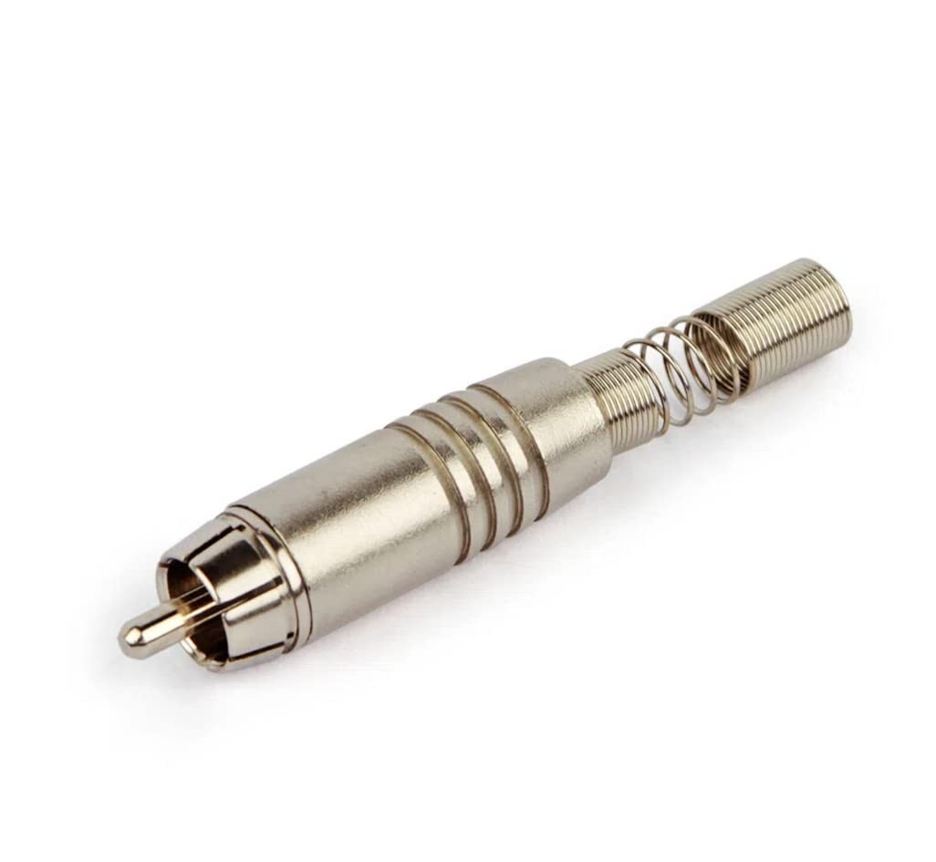 Plug RCA Ninja Santo Angelo com Mola: Conexão de Áudio e Vídeo Impecável