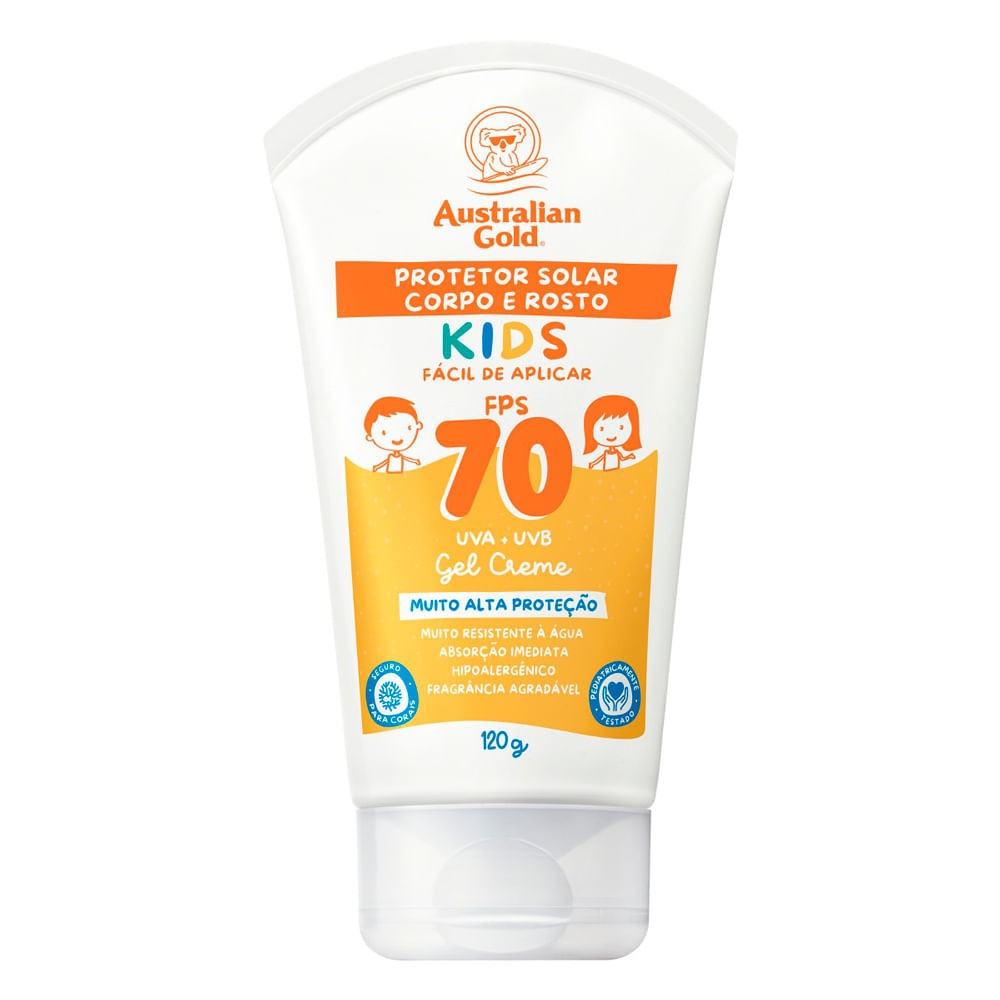 Australian Gold Kids FPS 70: Proteção Solar Total!