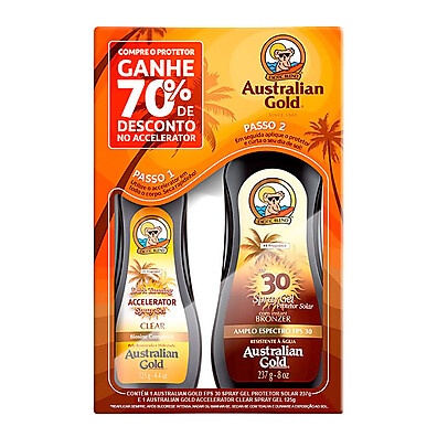 Australian Gold: Proteção Solar + Bronzeado