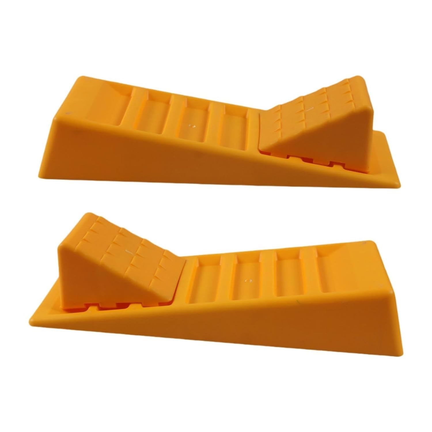 Conjunto de 2 Calços de Roda para Autocaravanas, de Nivelamento Rápido E Estável, para Reboques, SUVs E Veículos.