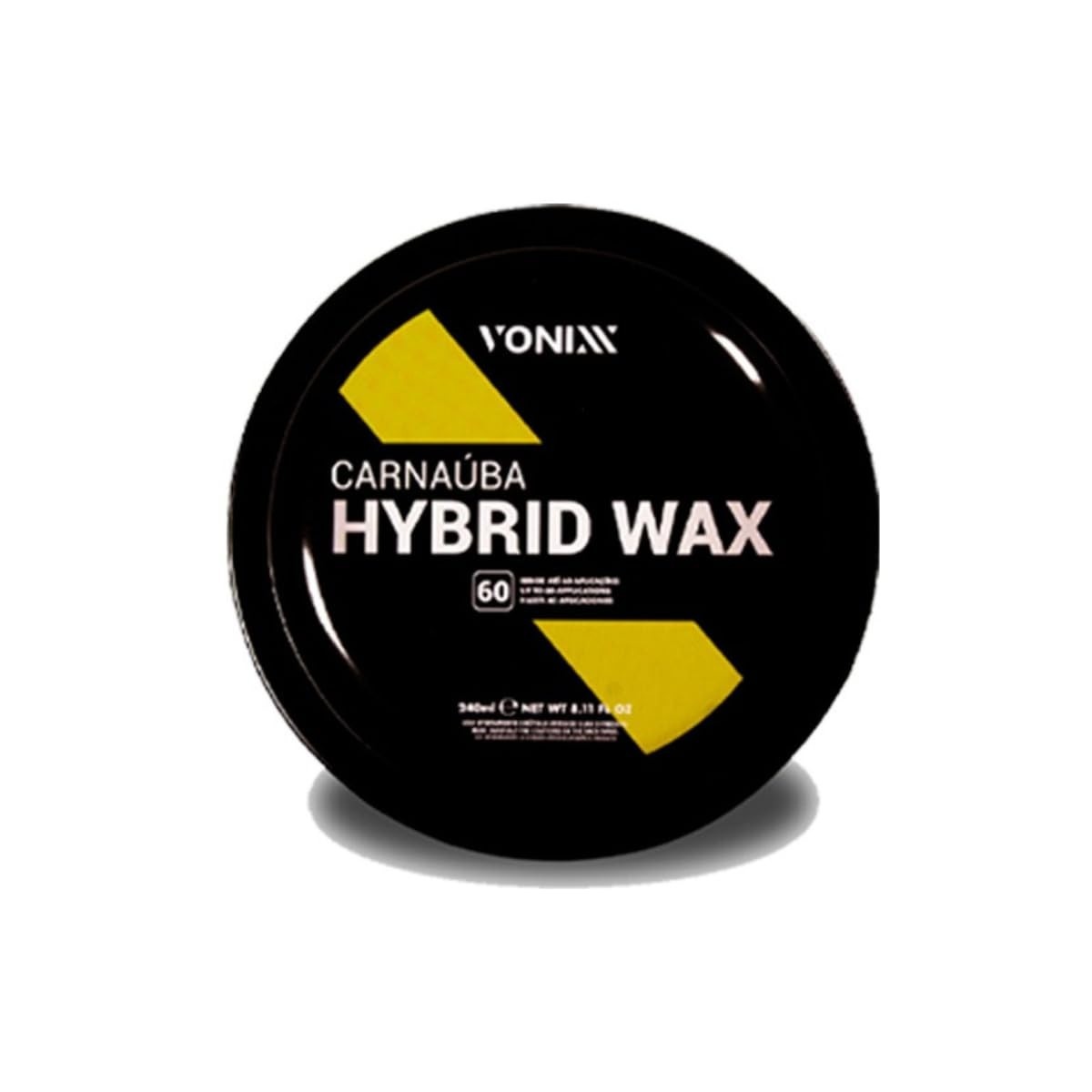 Cera Carnaúba Hybrid Wax 120ml - Brilho Espelhado e Proteção Profissional para Pintura Automotiva