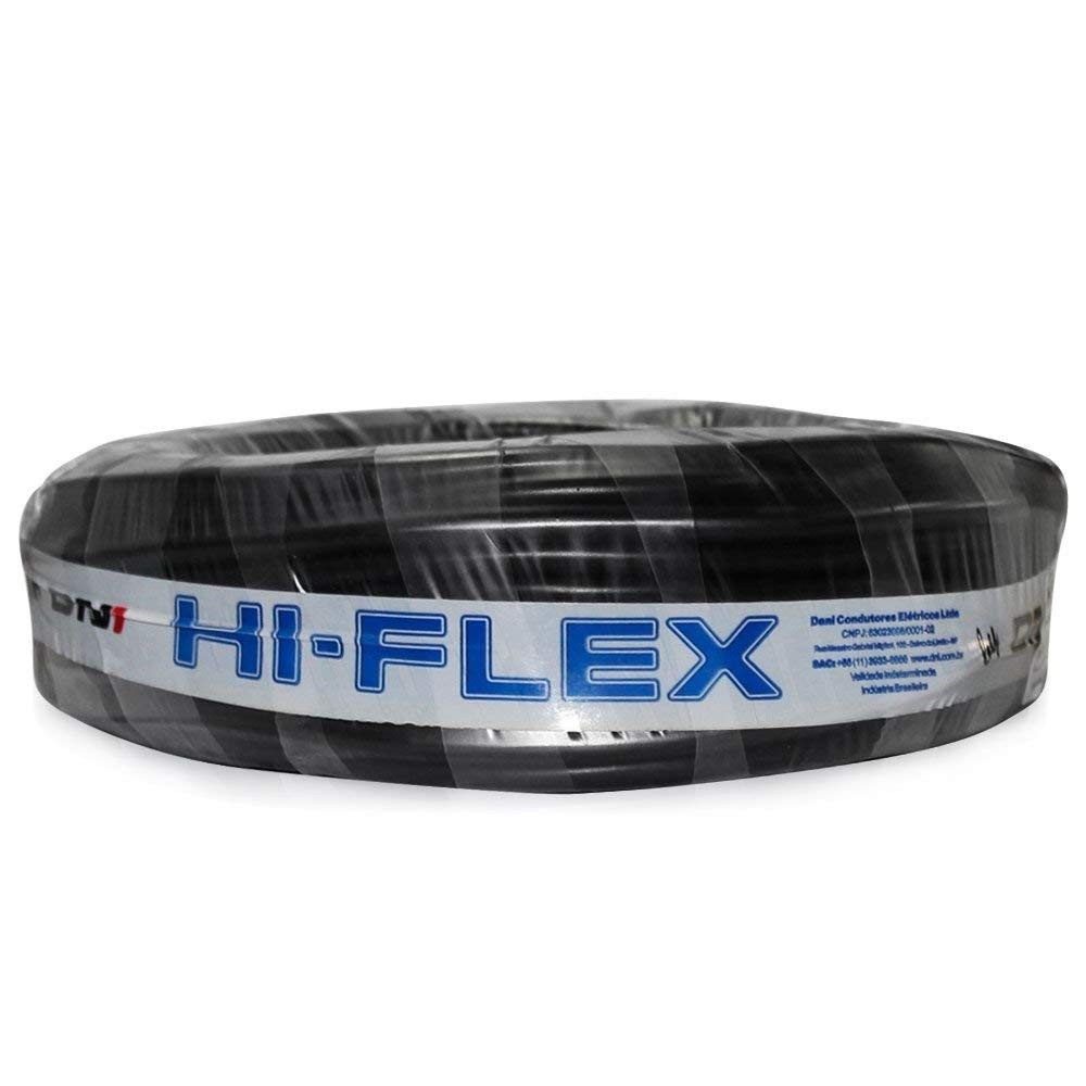 Cabo Tipo PP DNI HFX PP410 4 Vias 1mm² Preto 25m: Instalação Automotiva Segura e Confiável
