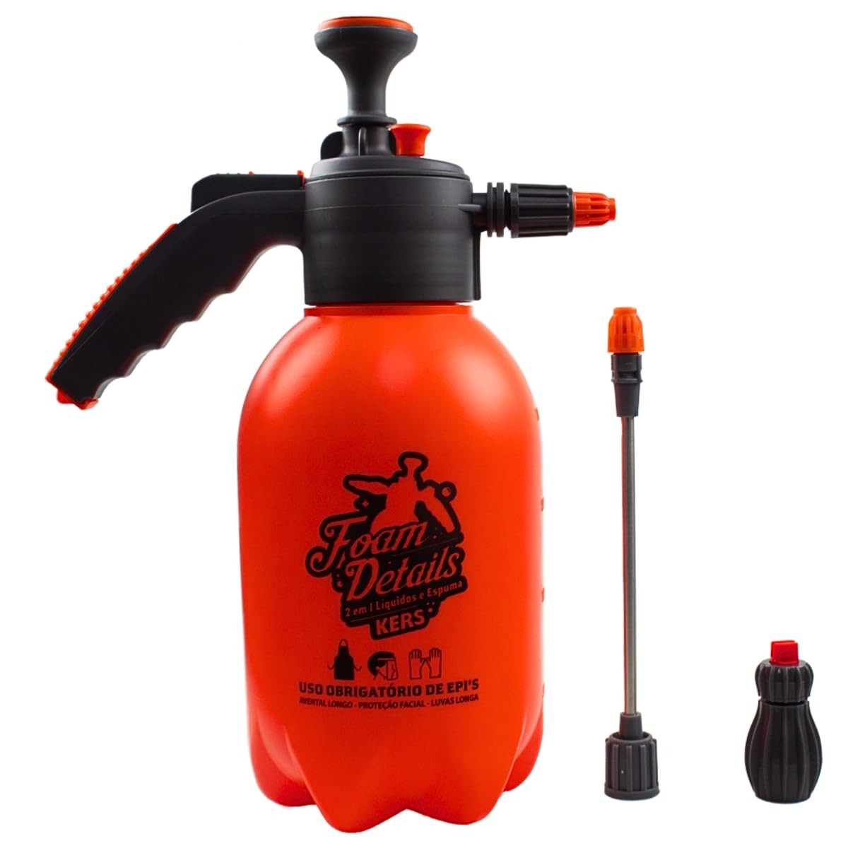 Pulverizador Kers Foam Details: Espuma Snow Foam Manual para Lavagem Automotiva Profissional