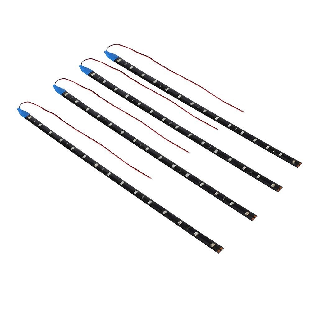 Fita LED Azul 30cm Automotiva: Iluminação Flexível e Durável para Carros e Motos