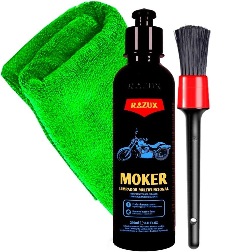 Kit Essencial Limpeza Automotiva Moker Razux + Acessórios Karbox: Brilho Impecável!