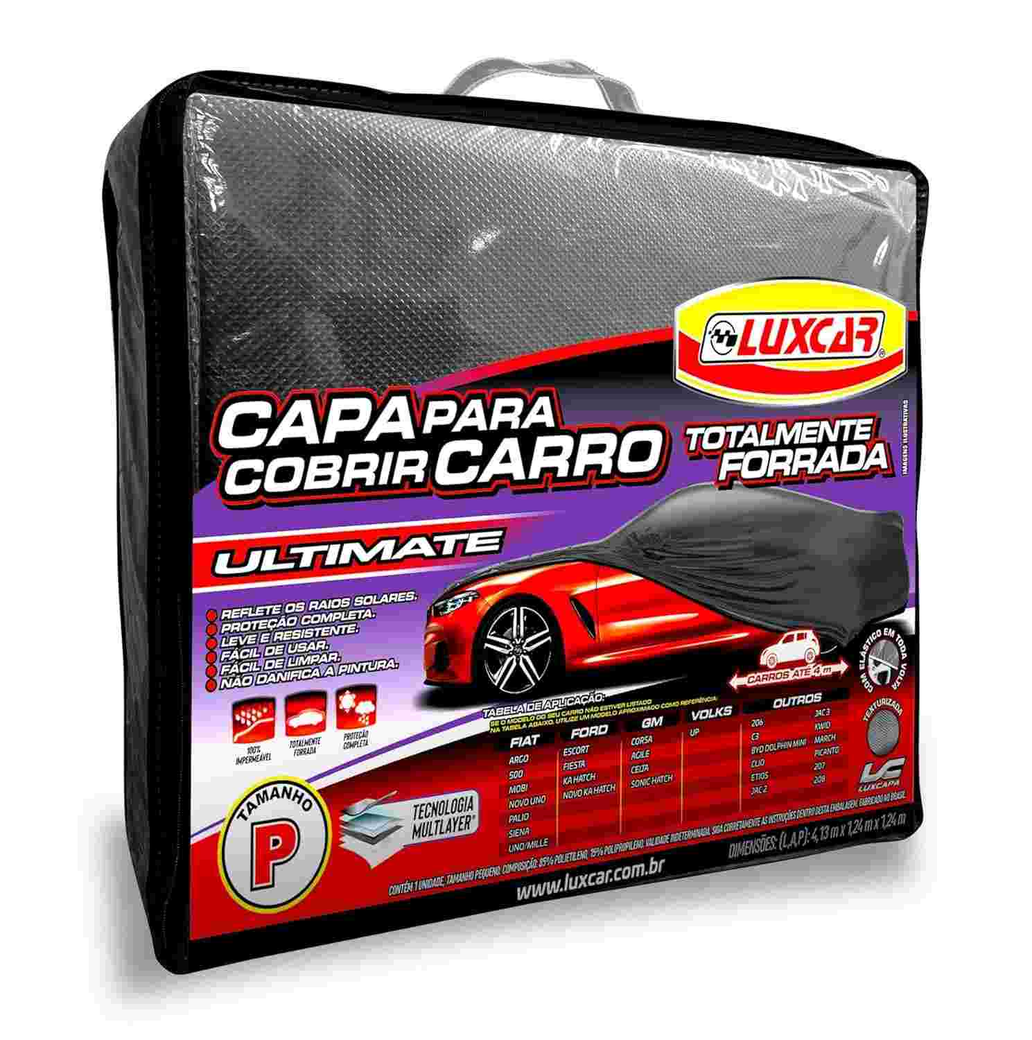 Capa Automotiva Luxcar Totalmente Forrada P: Proteção Impermeável e Estilosa para Seu Carro
