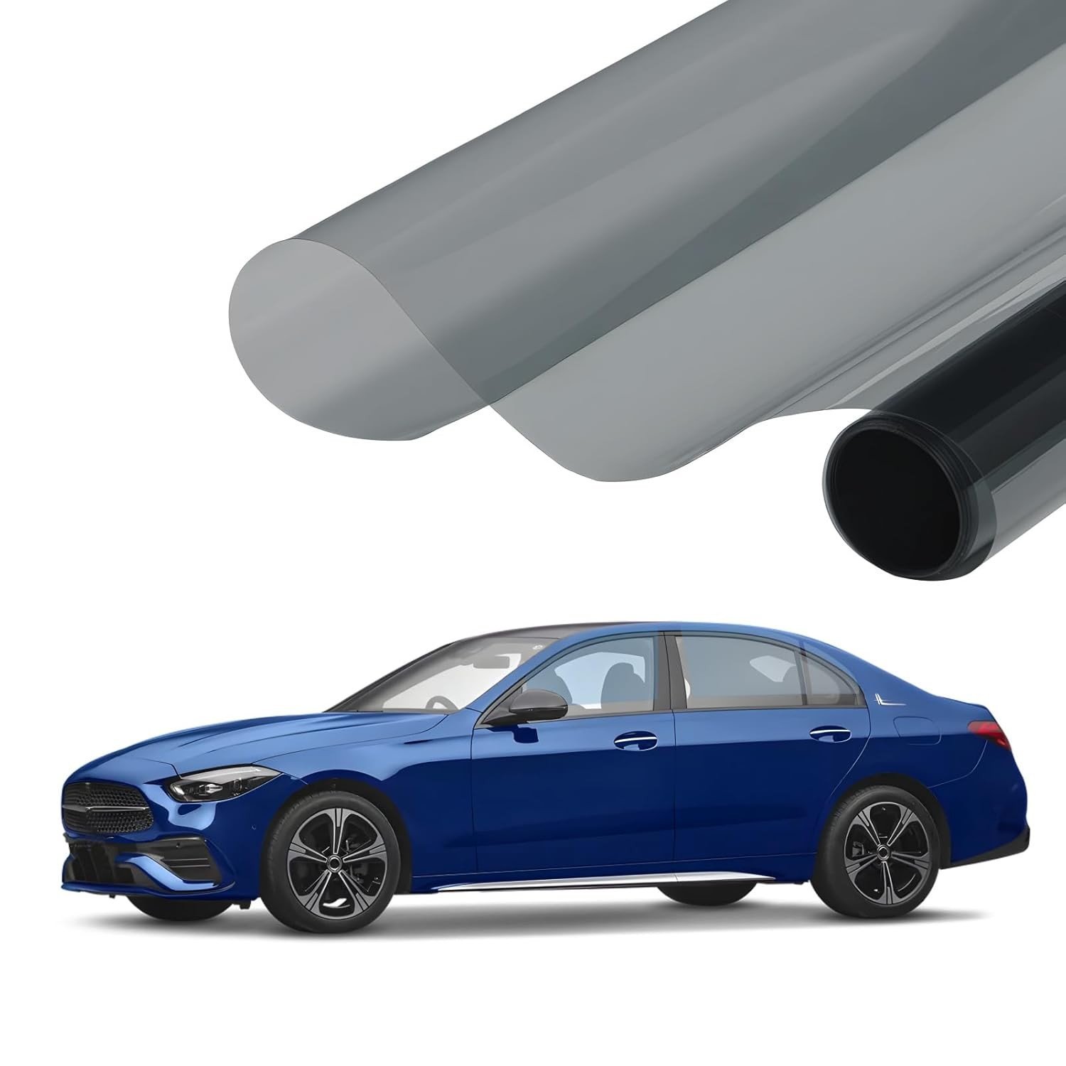 Película Automotiva 50VLT6176 - Proteção Solar Total para Janelas Laterais e Traseiras