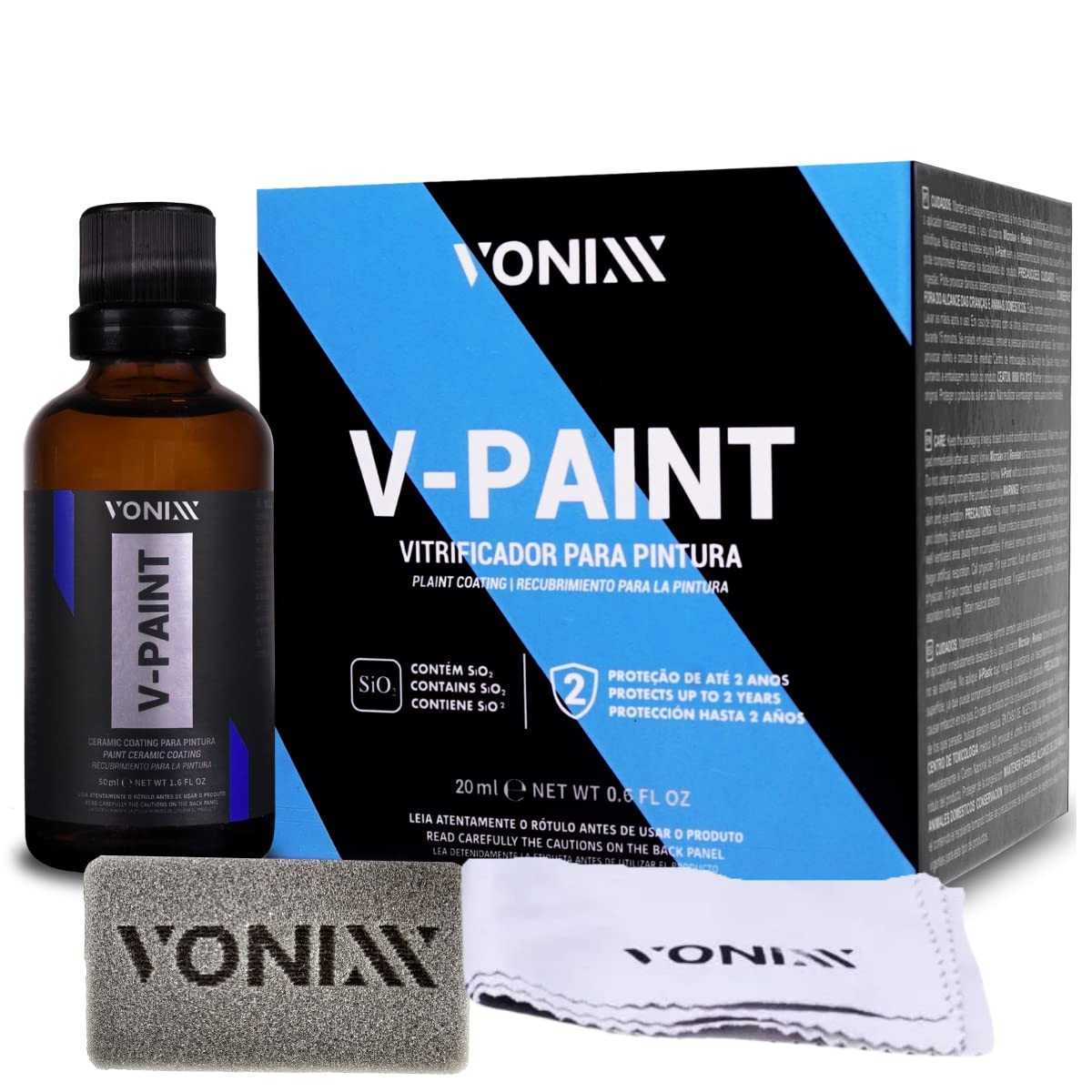 V-Paint Vonixx: Vitrificador Protetor e Cristalizador para Pintura Automotiva | 20ml
