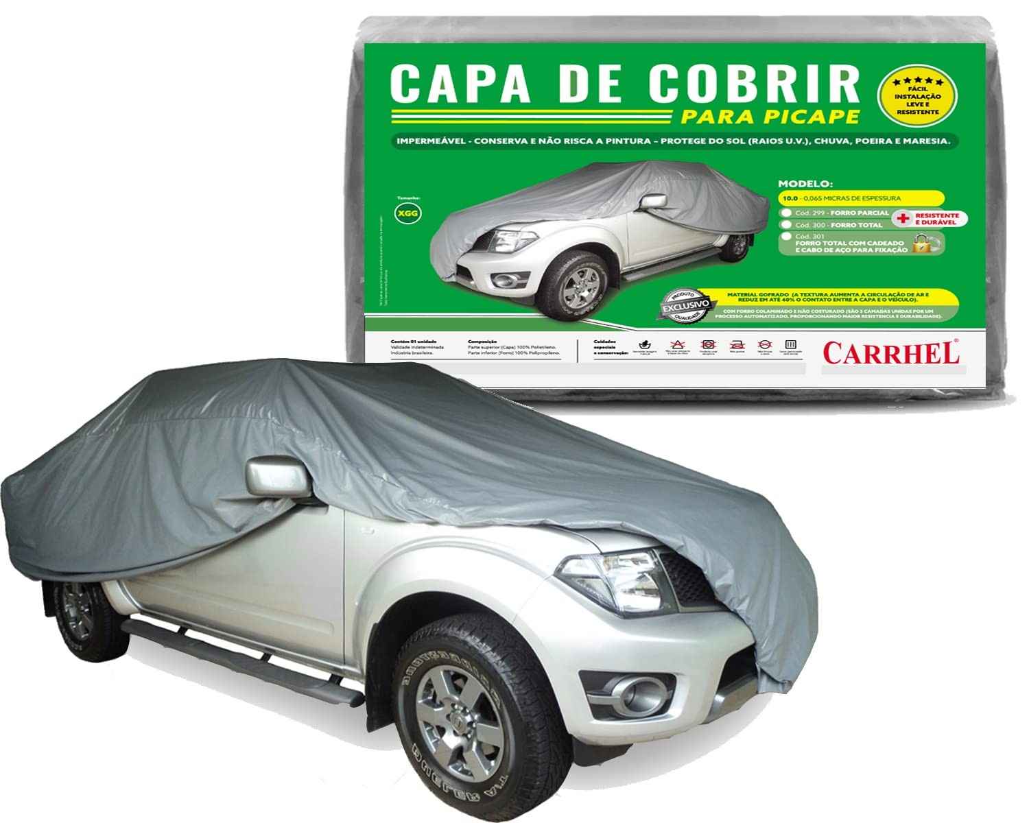 Capa Automotiva Picape XGG: Proteção Total Forrada e Impermeável