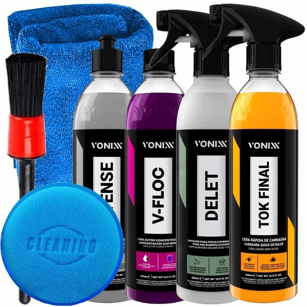 Kit Completo Detalhamento Automotivo Vonixx e Karbox: Brilho e Proteção Impecáveis
