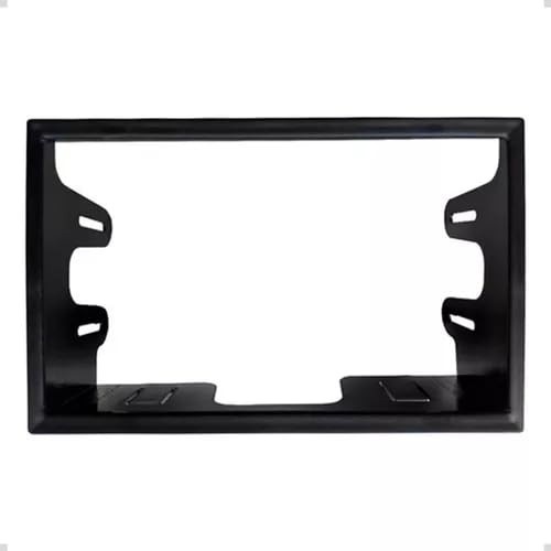 Transforme Seu Carro: Moldura 2 DIN Universal para Rádio Automotivo - Preto Elegante