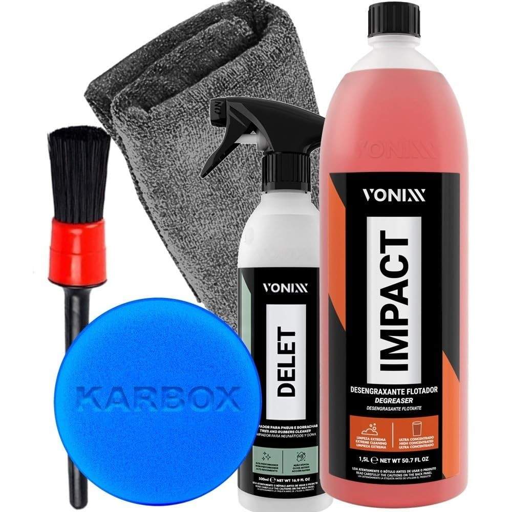 Kit Detalhamento Automotivo Vonixx: Limpeza Profunda e Brilho Impecável