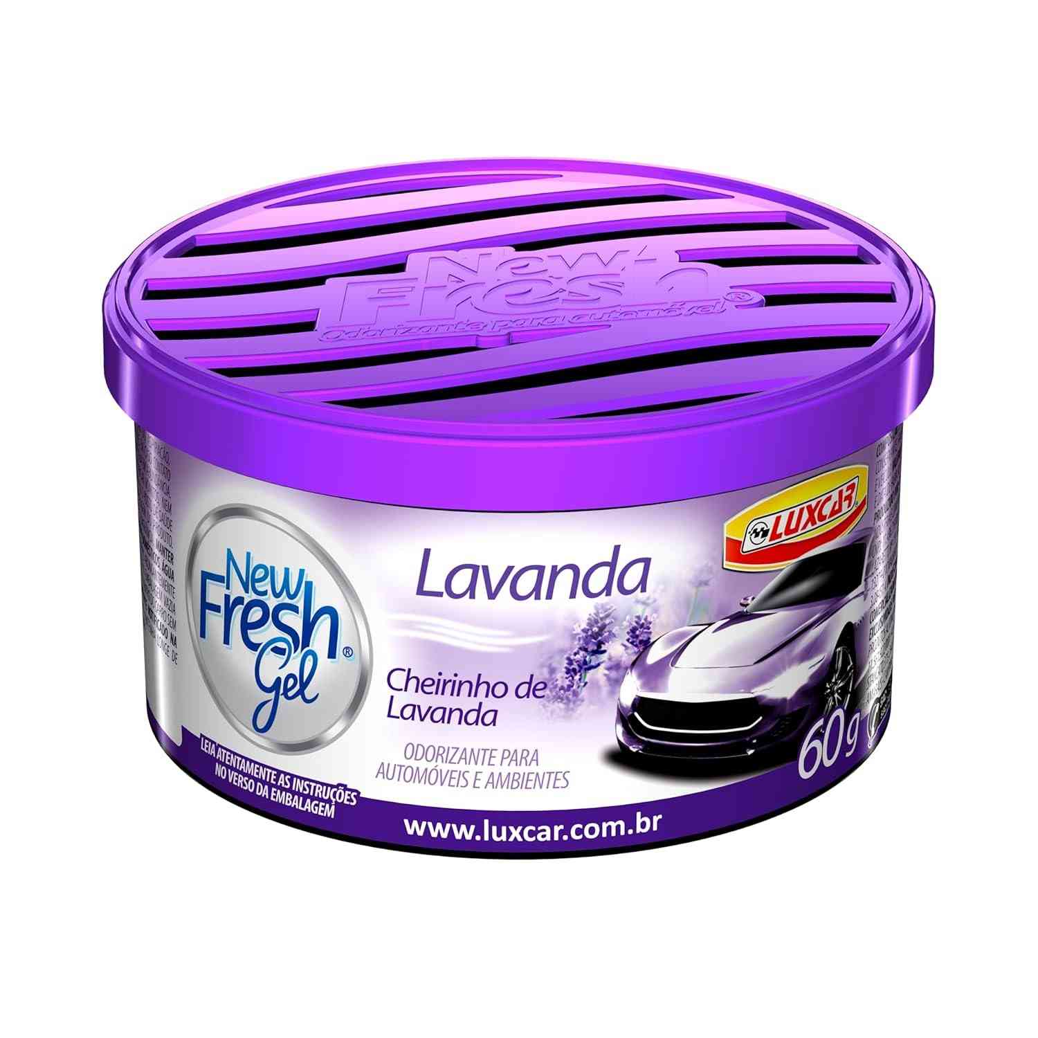 Luxcar New Fresh Gel Lavanda 60g: Aromatizante Automotivo para um Carro Sempre Perfumado