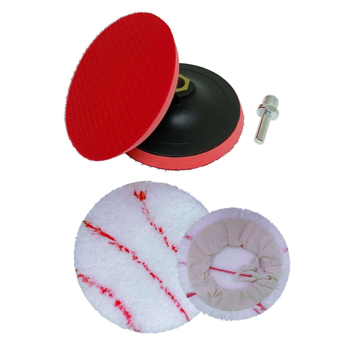 Kit para Polimento Automotivo Premium com Boina de Microfibra 125mm - Compatível com Politrizes, Esmerilhadeiras e Furadeiras