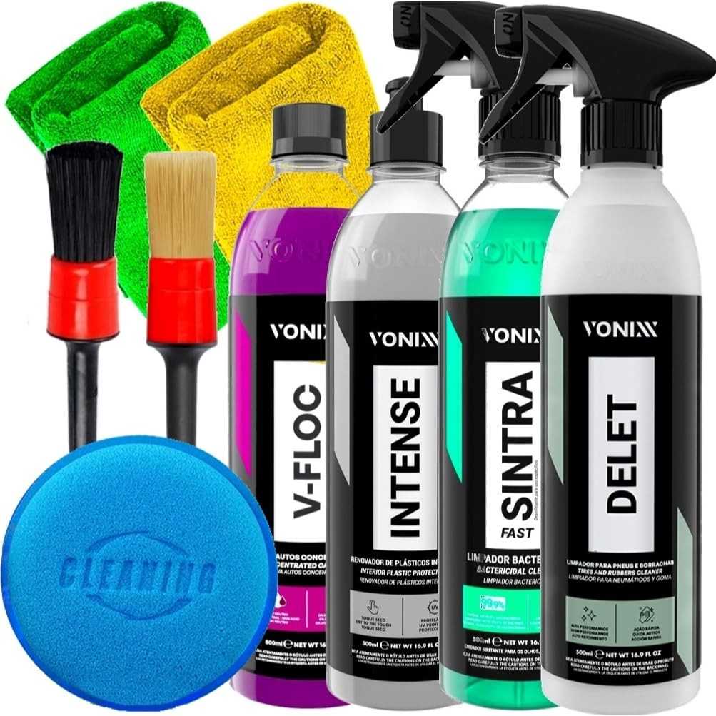 Kit Detalhamento Automotivo Vonixx & Karbox: Brilho Impecável e Proteção Completa