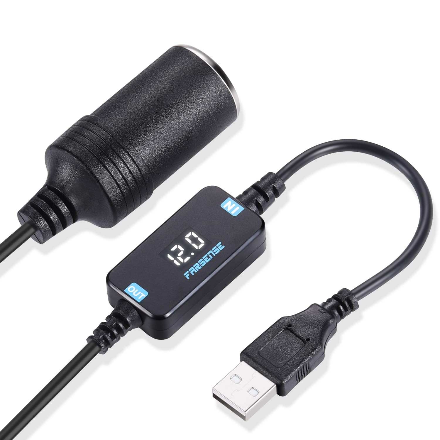 Adaptador USB para Isqueiro 12V Farsense: Energia Confiável para Seus Dispositivos Automotivos
