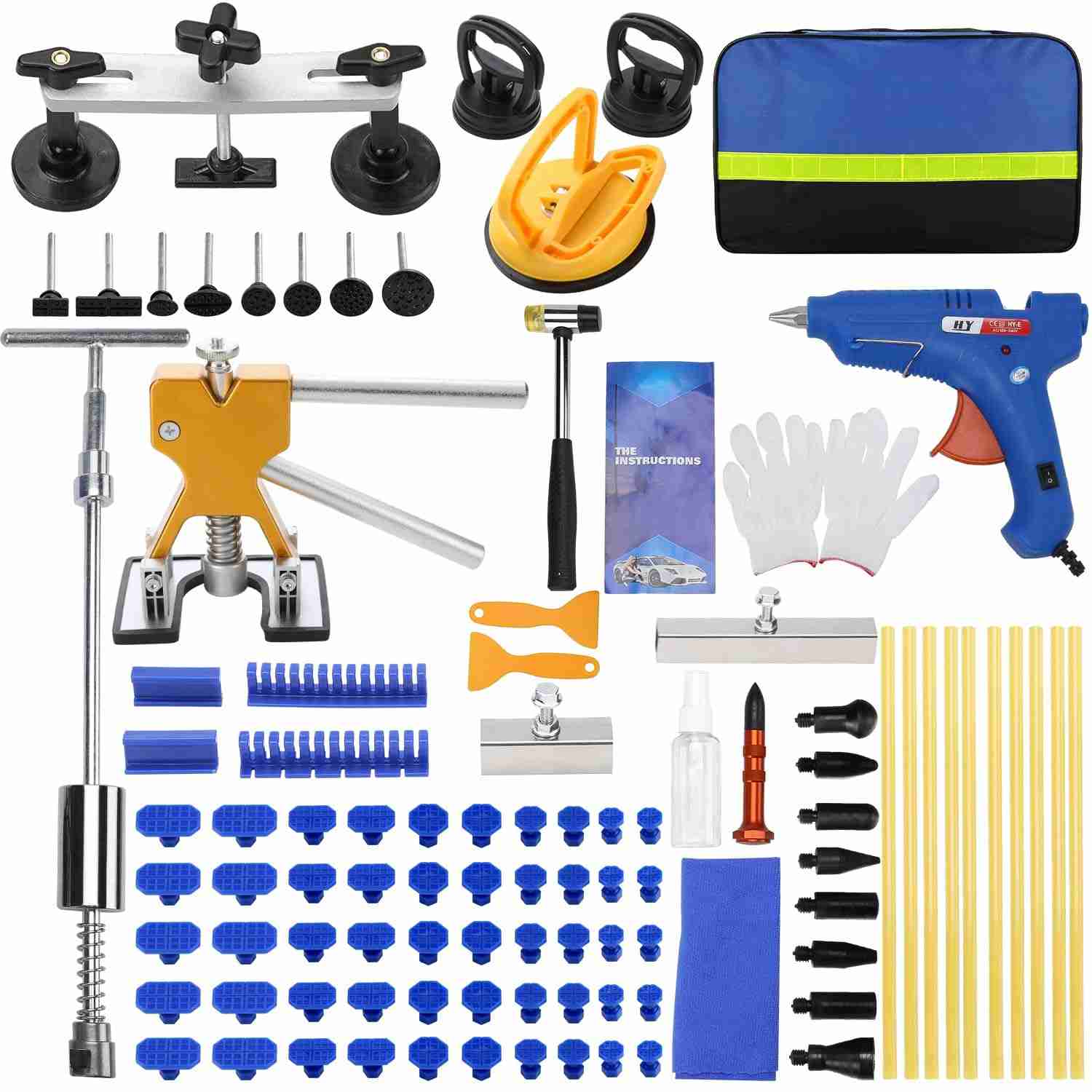 ROADGIVE Kit Completo 97 Peças: Reparo de Amassados Automotivos Sem Pintura