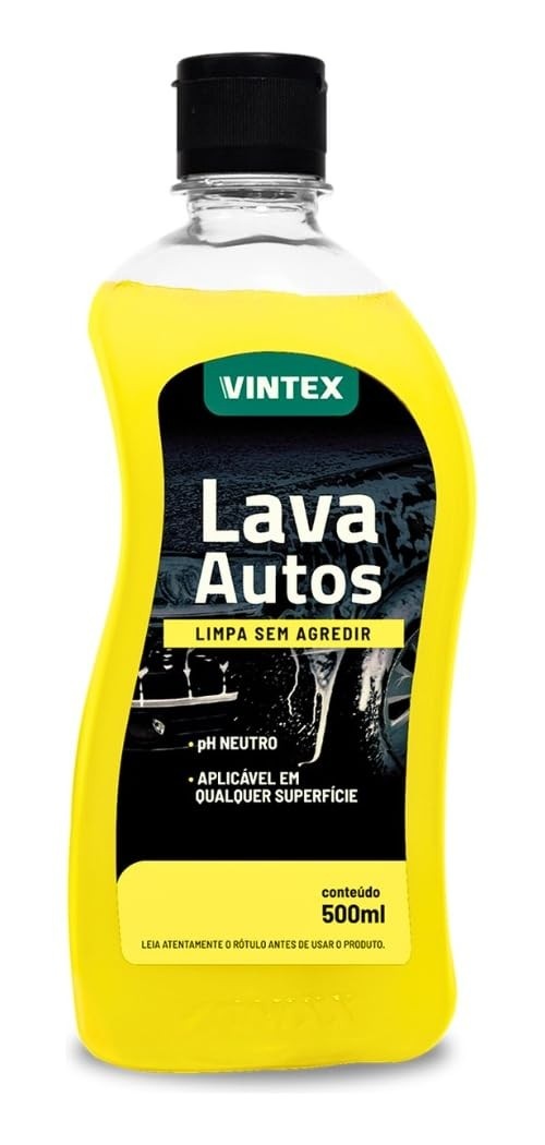 Vintex Lava Autos: Shampoo Concentrado pH Neutro para Brilho e Proteção Máxima