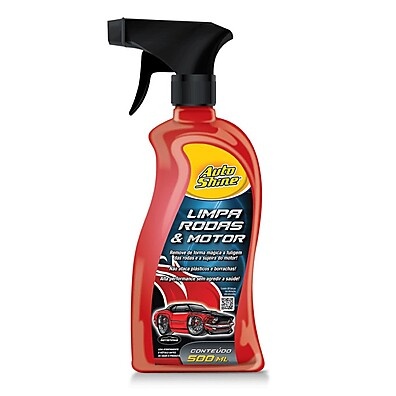 AutoShine 500ml: Limpeza Impecável de Rodas e Motor