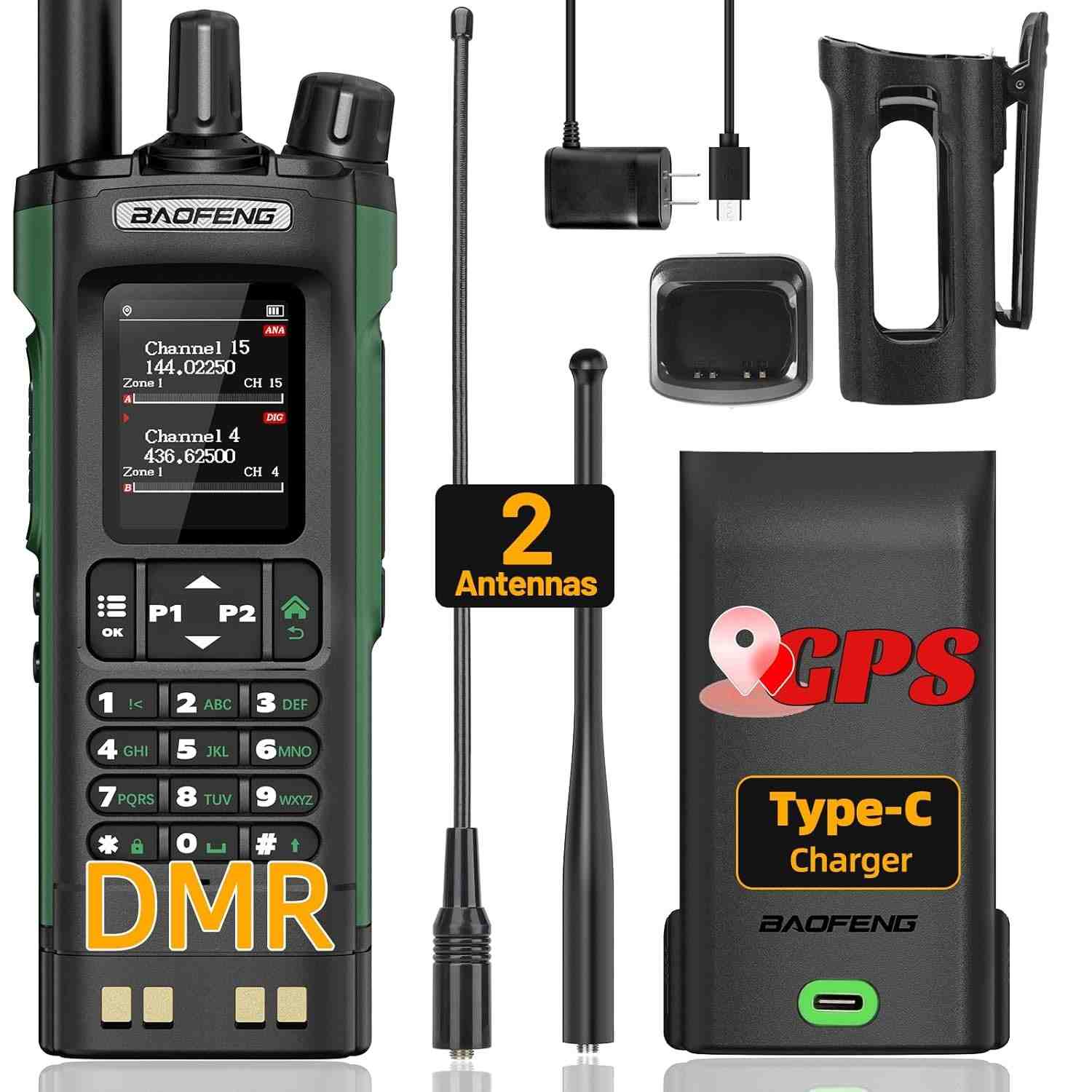 Rádio Amador Baofeng DM32 DMR GPS: Comunicação Digital e Analógica Avançada